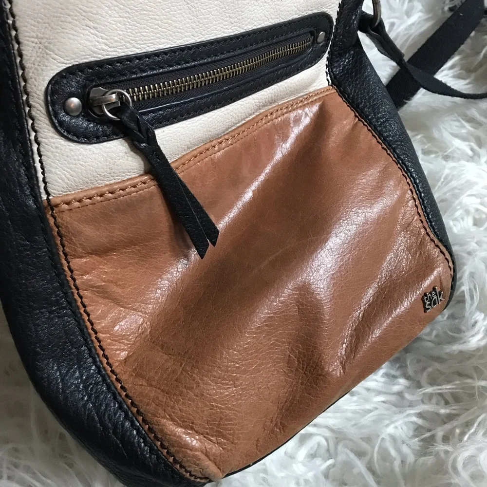 The Sak Laurel crossbody leather‎ handbag EUC